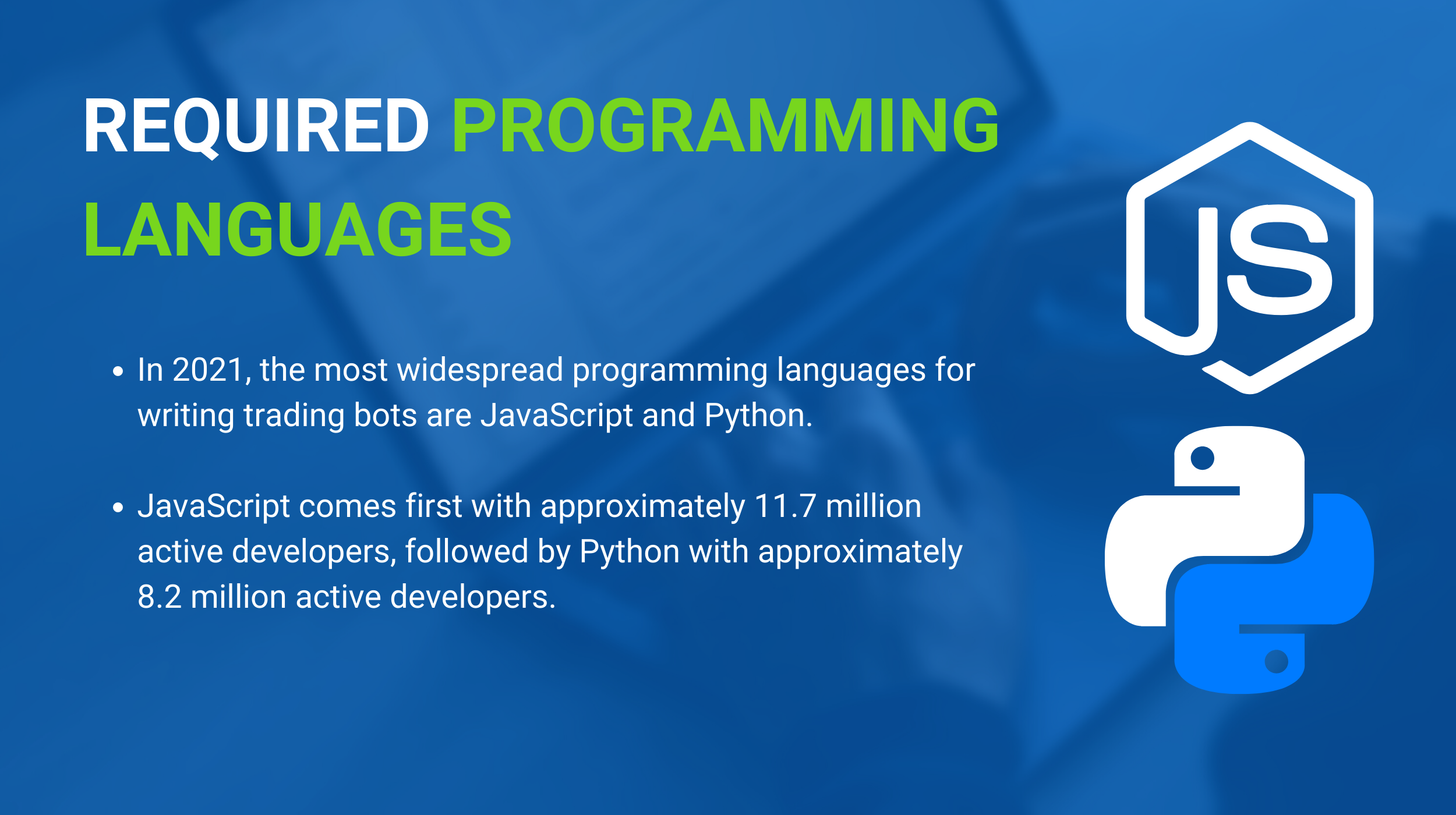 Required programming languages
