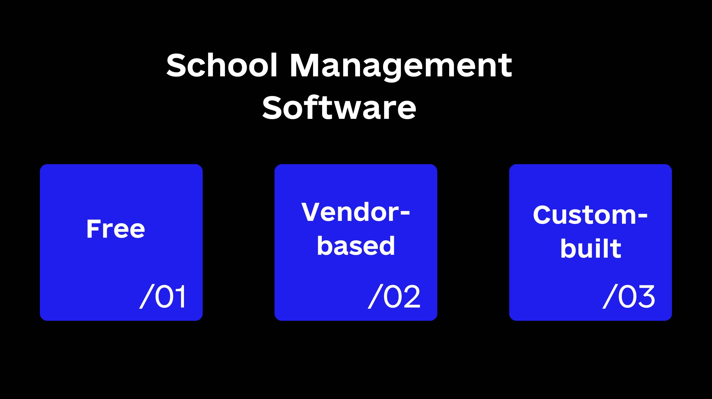 case study for school management system
