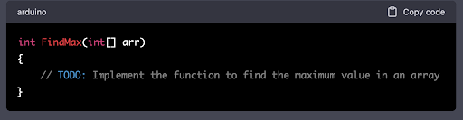find the maximum value in an array code